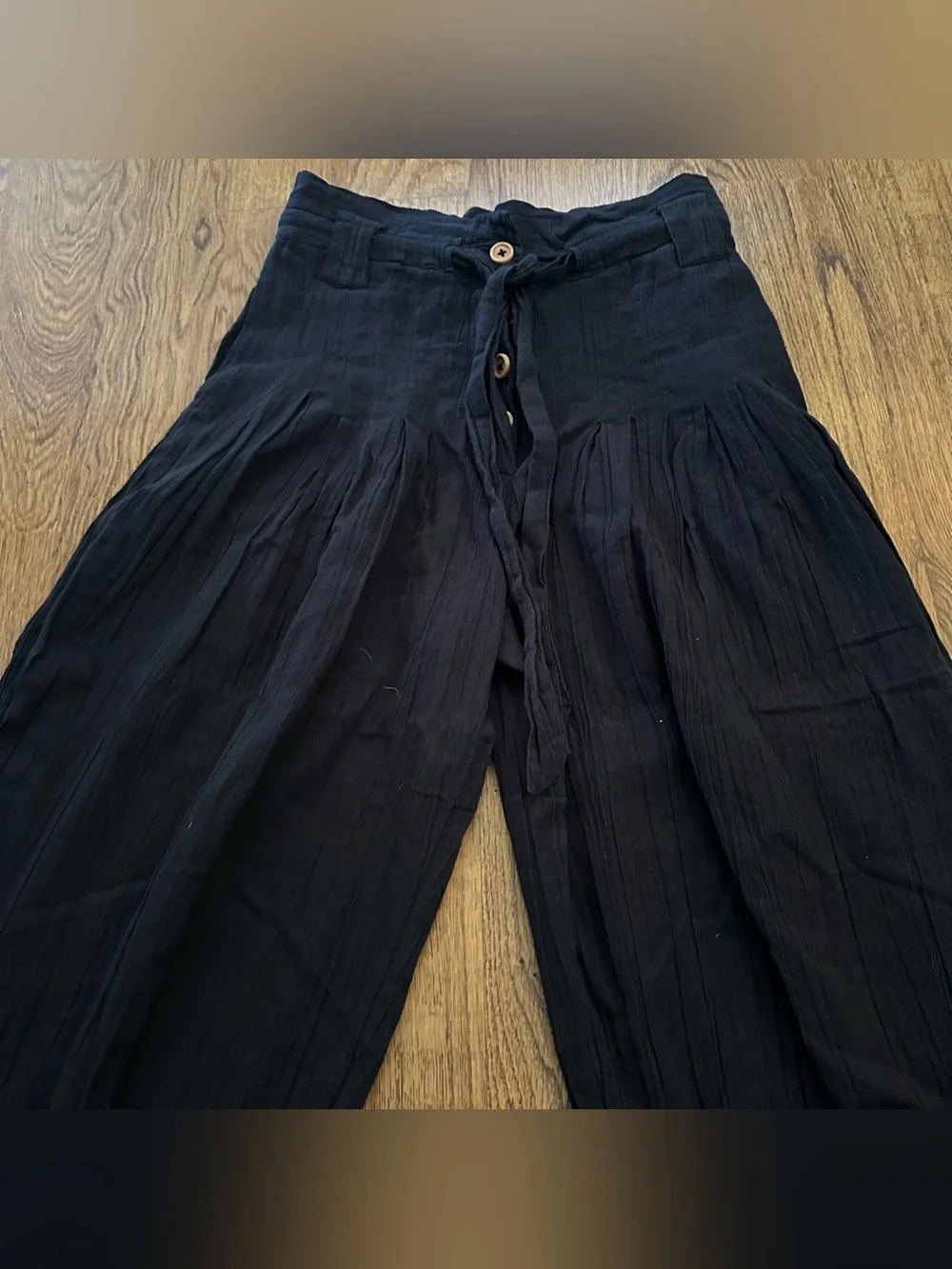 Free People Black High-Waist Balloon Pants size XS high rise